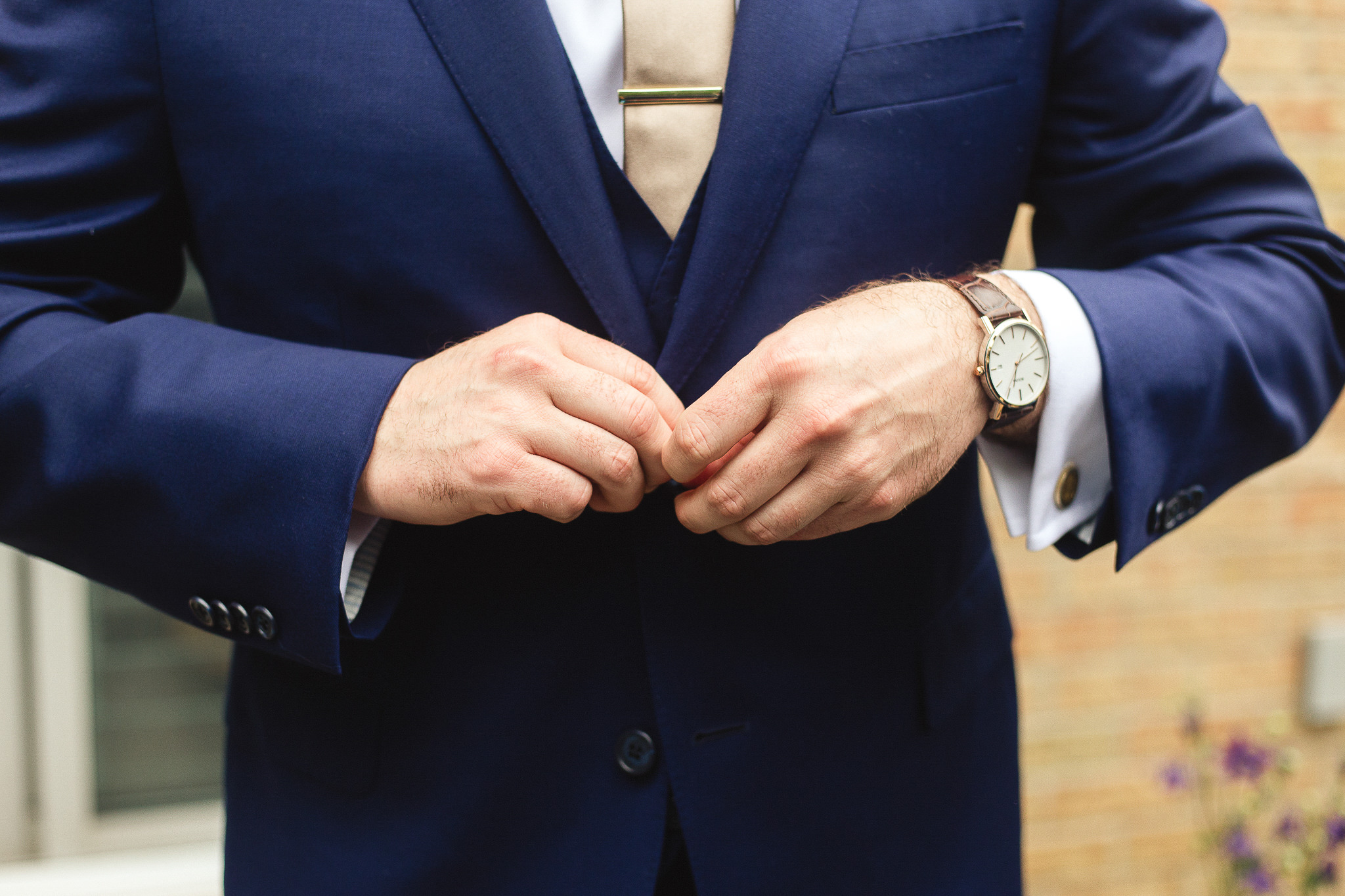 groom getting ready