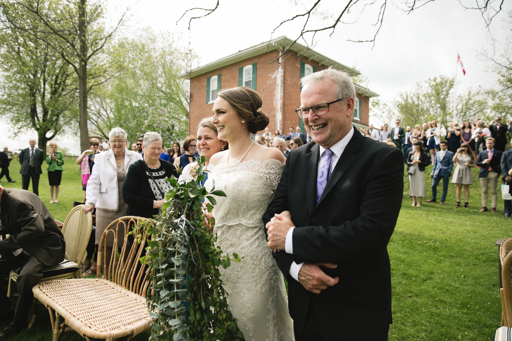 kawartha lakes farm wedding ceremony