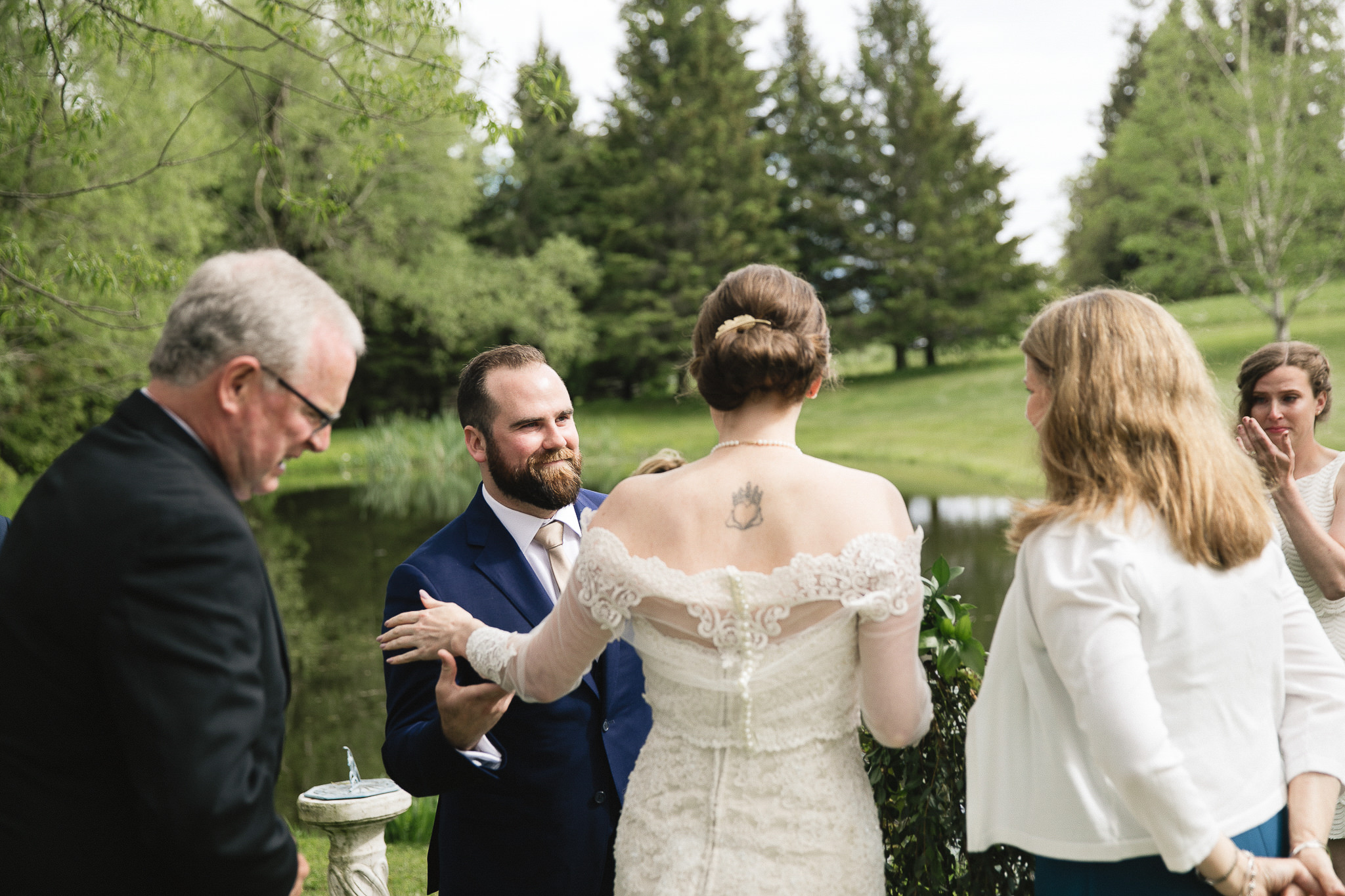 kawartha lakes farm wedding ceremony