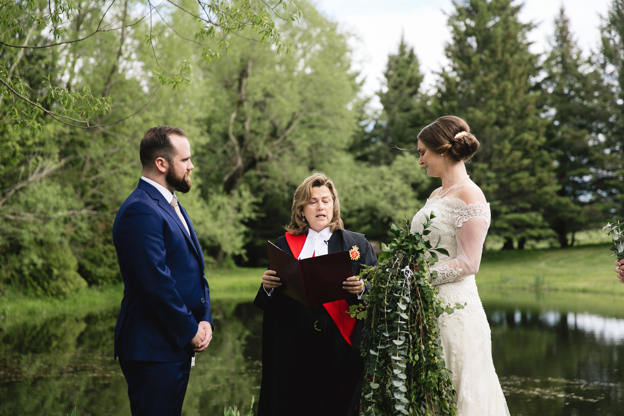 kawartha lakes farm wedding ceremony