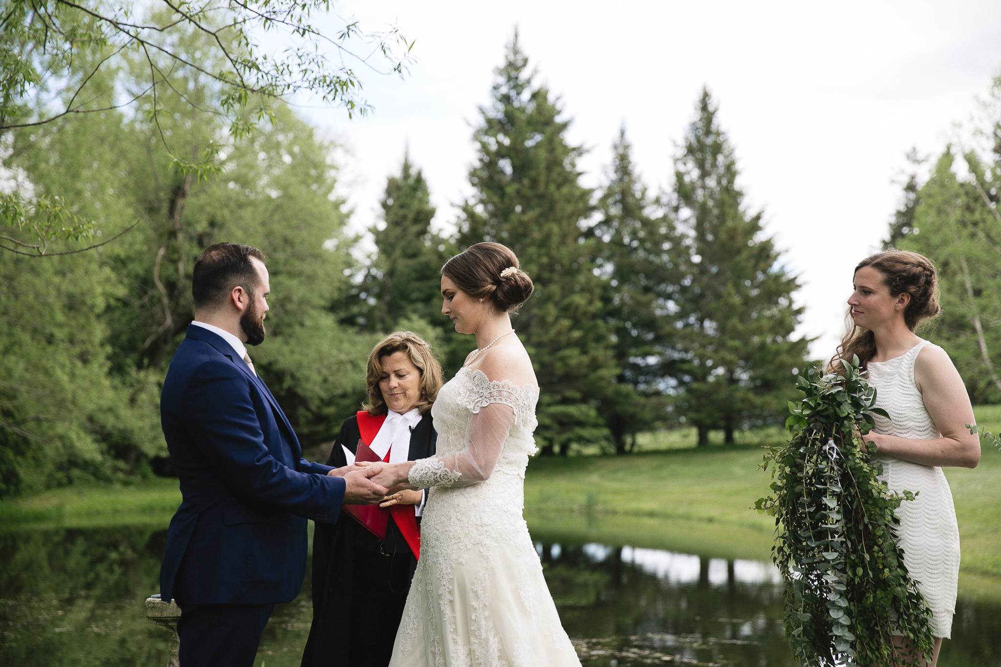 kawartha lakes farm wedding ceremony