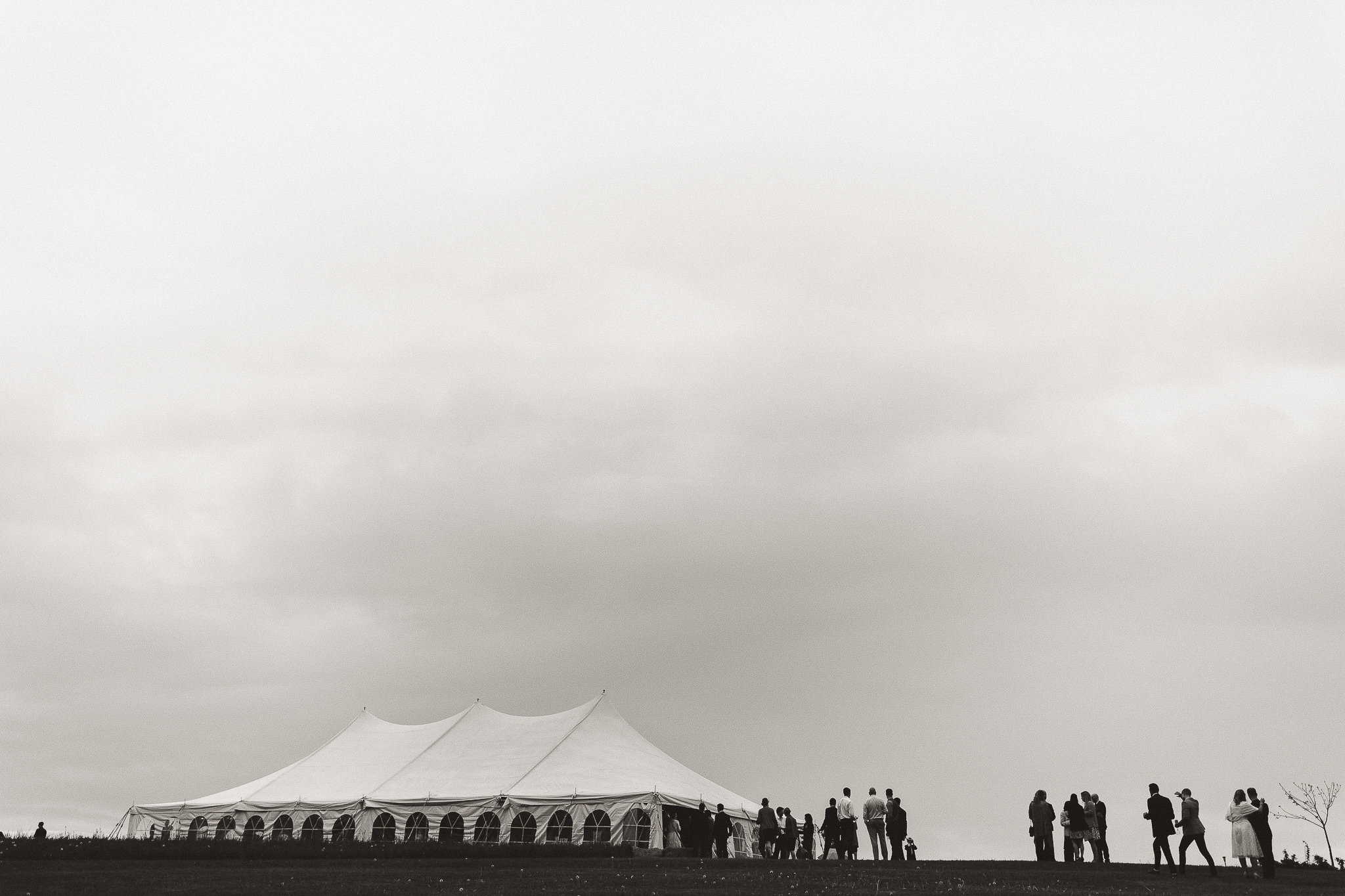 kawartha lakes farm wedding tent reception