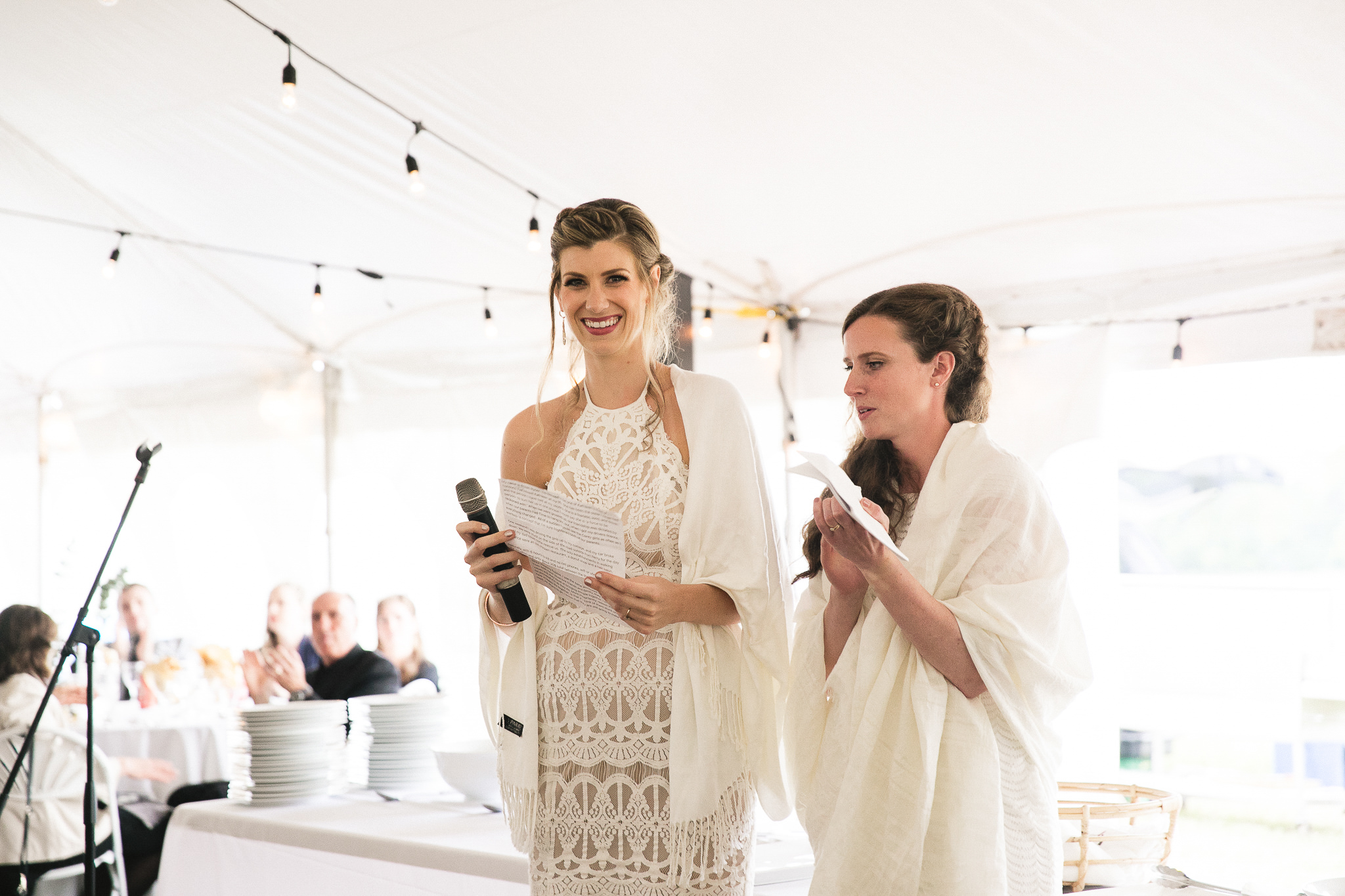 kawartha lakes farm wedding tent reception