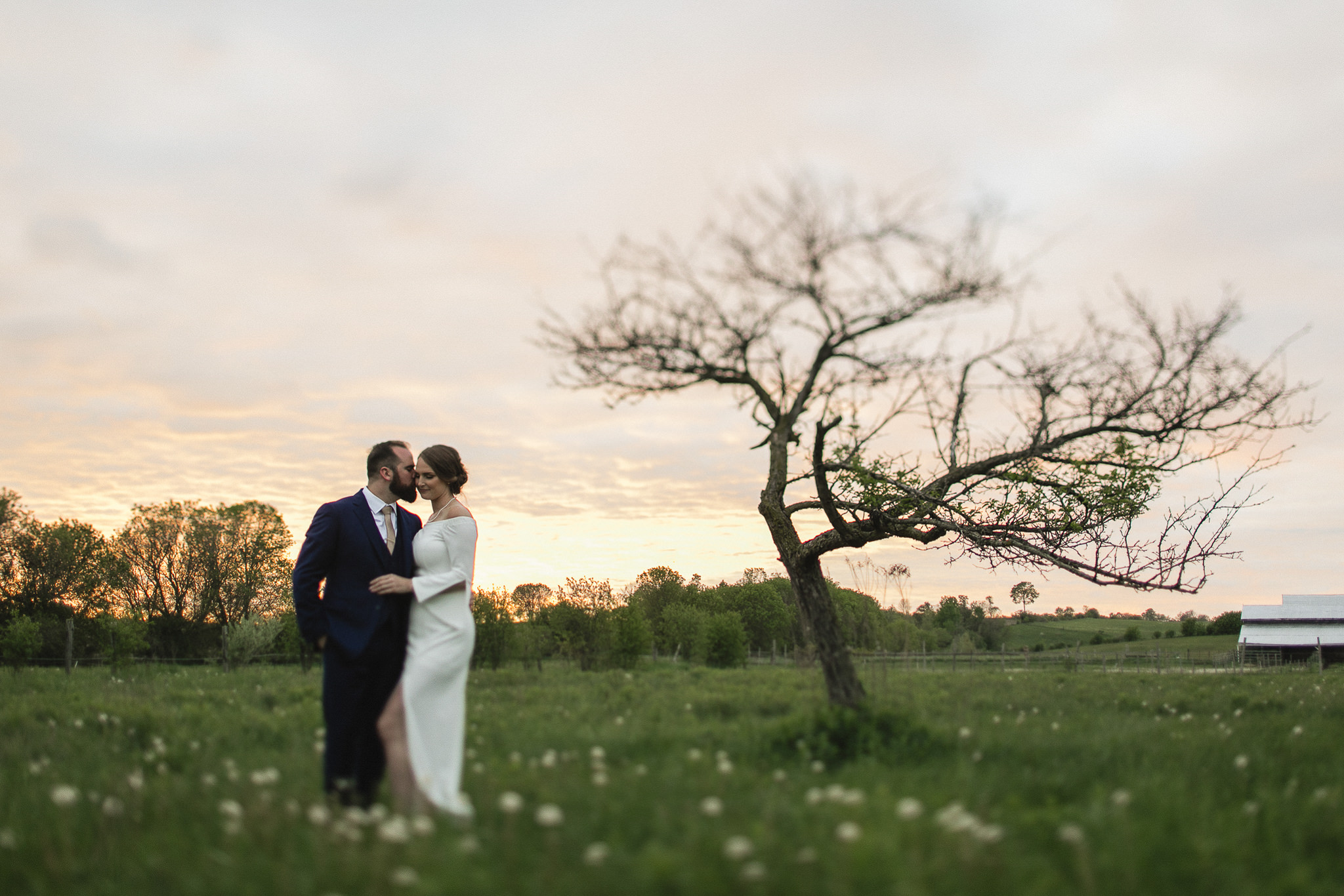 sunset wedding portraits peterborough