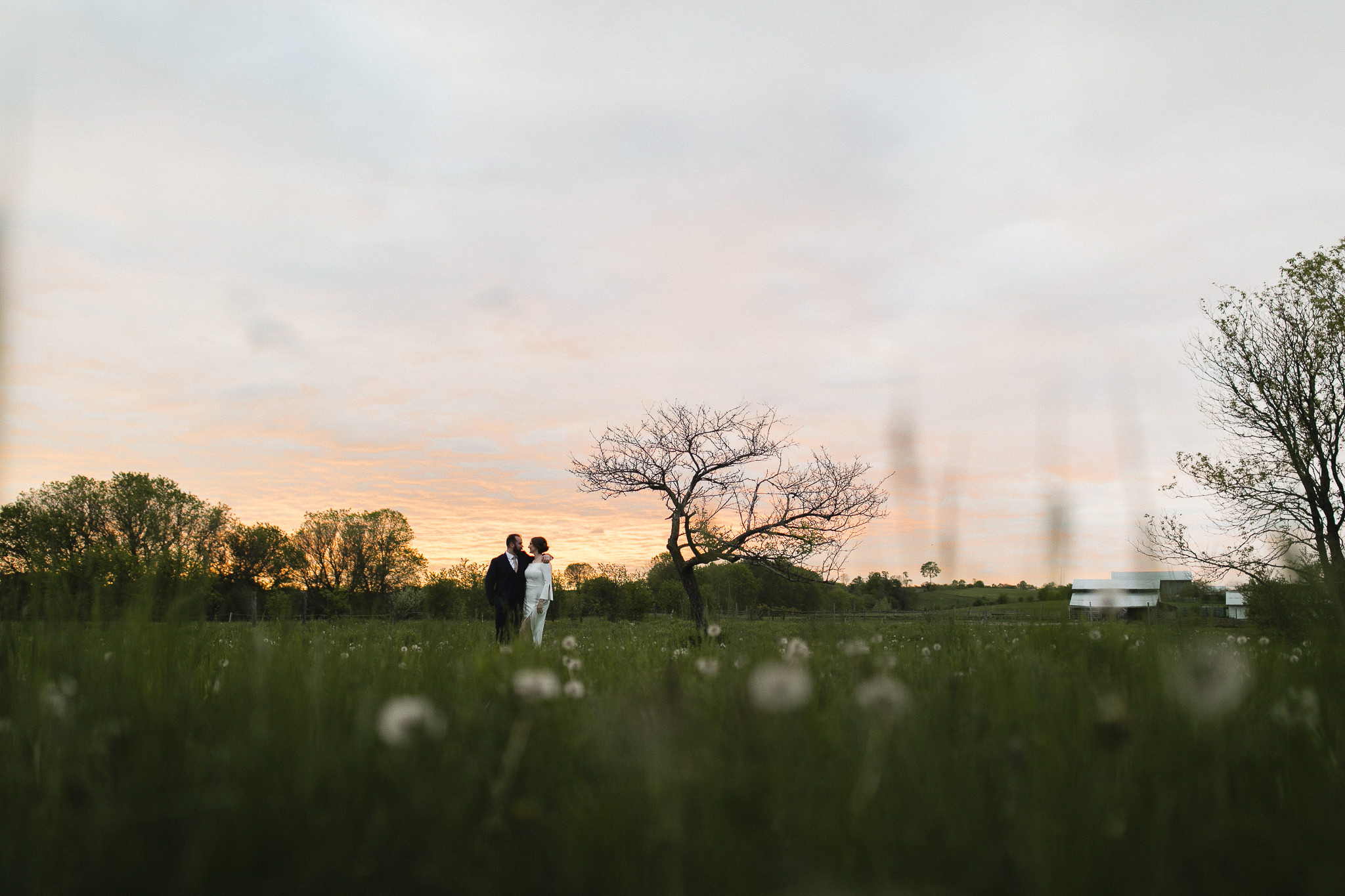 sunset wedding portraits peterborough