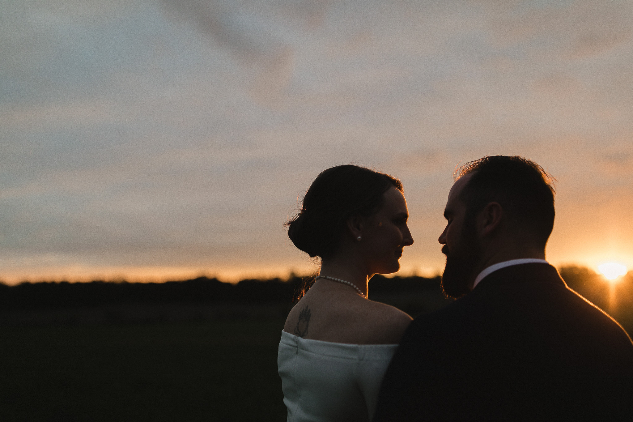 sunset wedding portraits peterborough