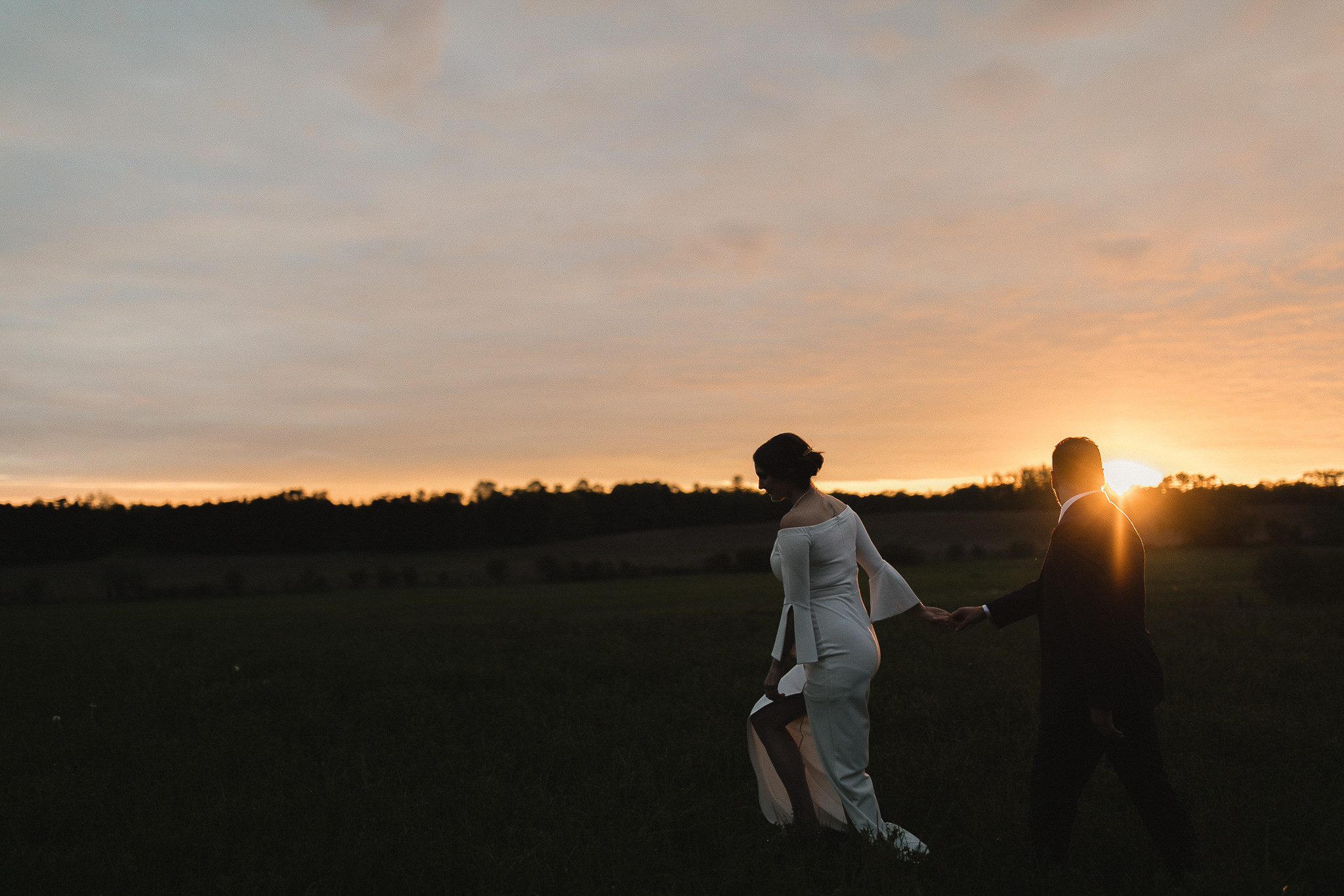 sunset wedding portraits peterborough