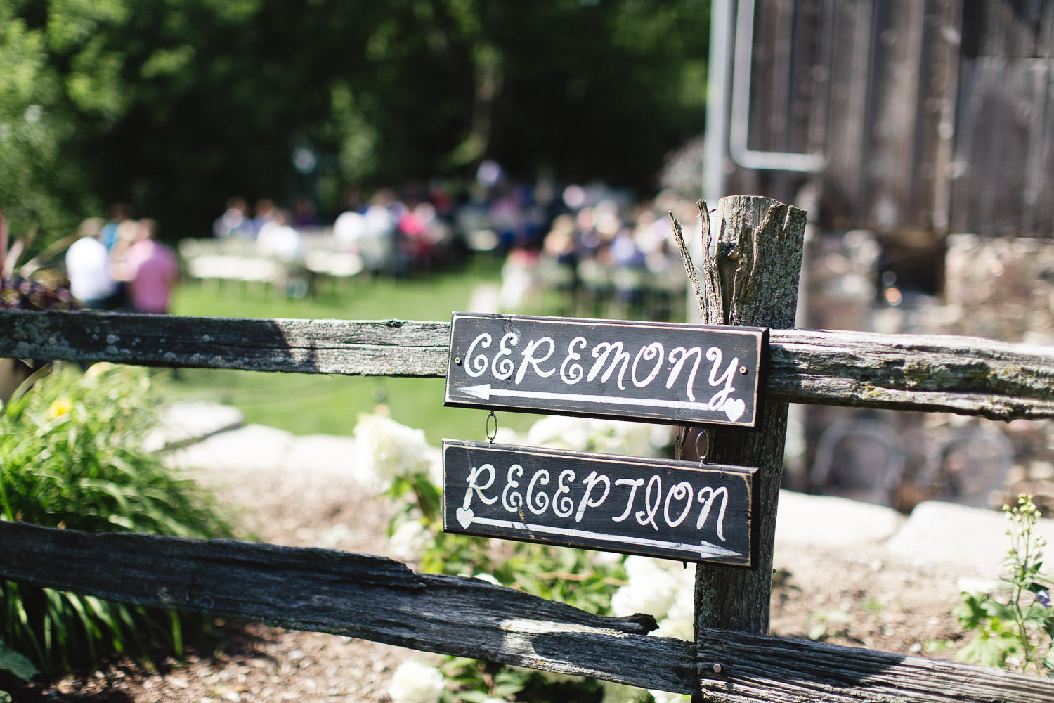 century barn wedding ceremony