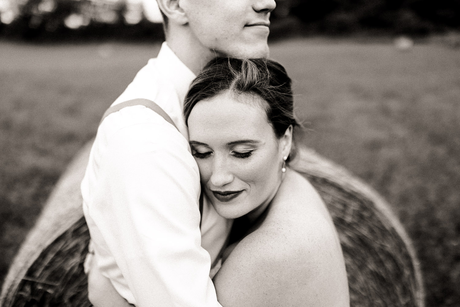 bride and groom portraits century barns