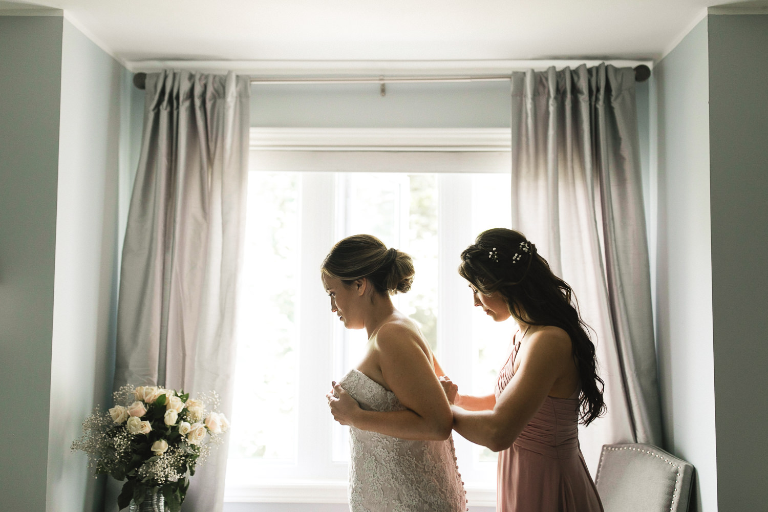 bride getting ready peterborough