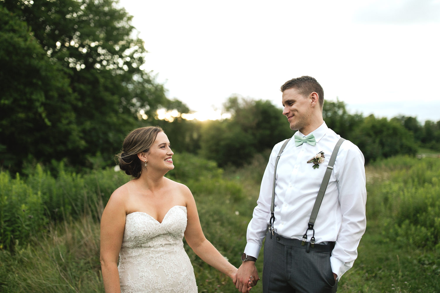 wedding sunset portraits century barns peterborough