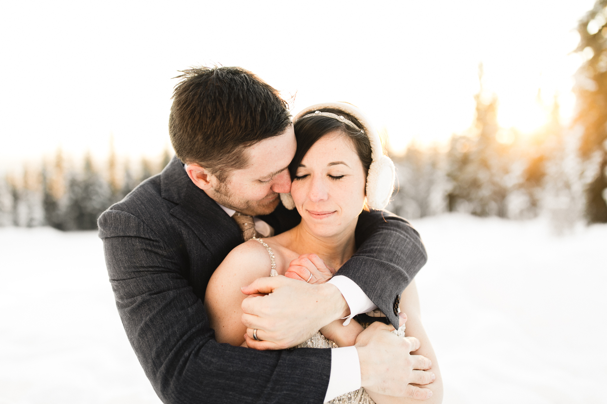 sunset wedding photos fairbanks alaska