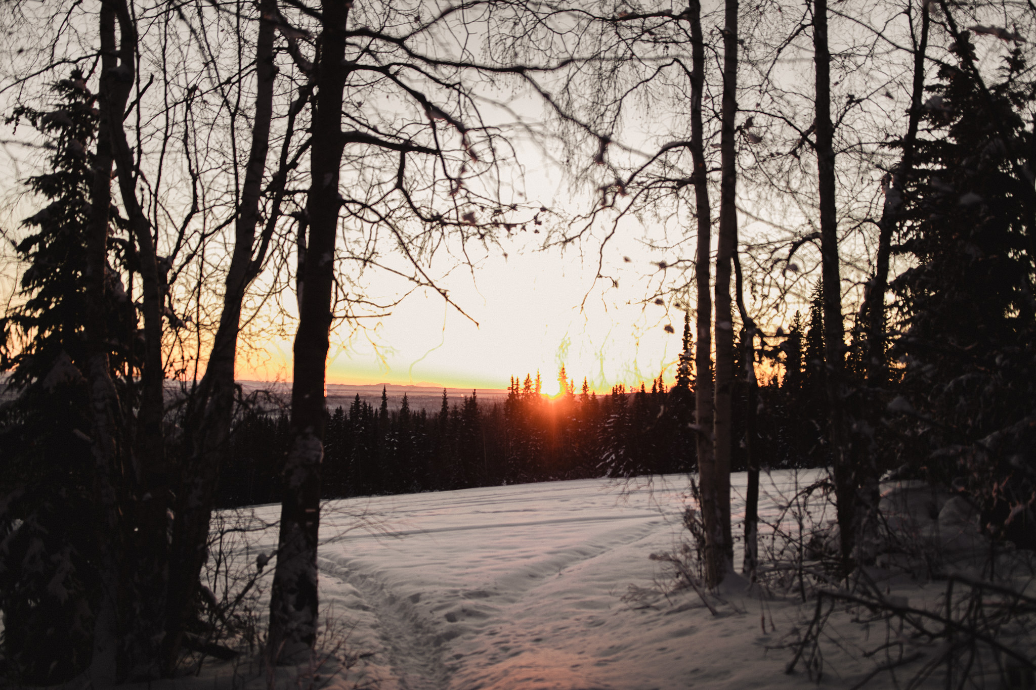 sunset wedding photos fairbanks alaska